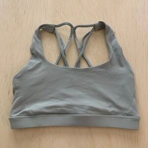 Forever 21 Gray Criss Cross Sports Bra Size S